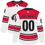 Camiseta Hockey Mujer Carolina Hurricanes Segunda Personalizada Blanco